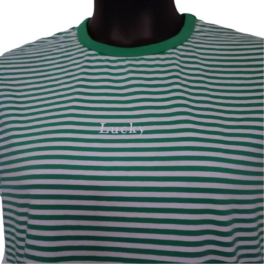 DENIM & FLOWER MEN'S RICKY SINGH Stirped Tee Shirt Large - Picture 1 of 4